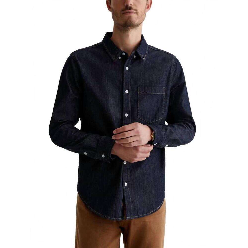 NEW AG JEANS jean shirt in bleak